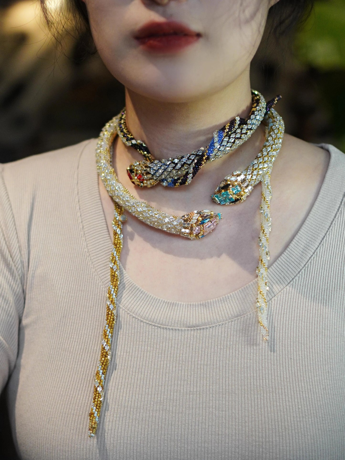 Snake Bracelet Necklace Handmade Jewelry DIY KIT